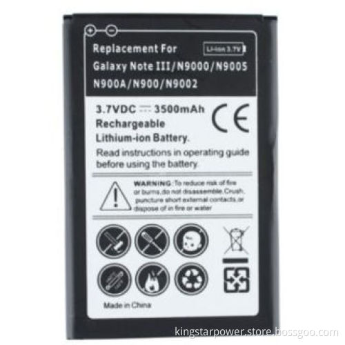 3,500mAh Li-ion mobile phone battery for Samsung Galaxy Note3 III N9000 N9005 N9002 with NFC